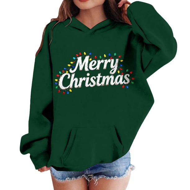 Sudadera con capucha para niñas y niños, sudadera de manga larga con cuello redondo y estampado de moda, jersey con bolsillo, sudadera de poliéster para niñas