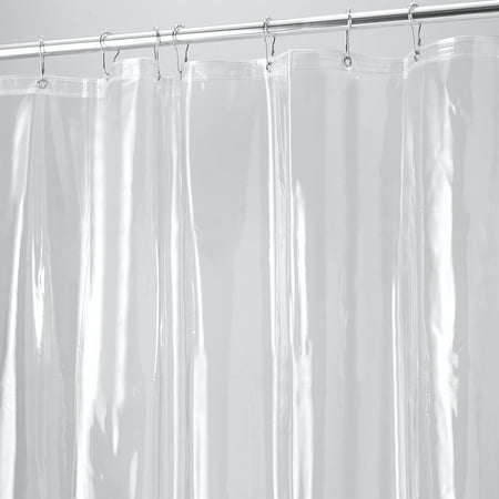 PEVA 3G Bathroom Shower Curtain Liner, Mold and Mildew Resistant, Waterproof Anti-bacterial, Odorless, No Chemical Odor, 12 Metal Eyelet, And Eco-Friendly for Bath, 72” x 72”(Clear