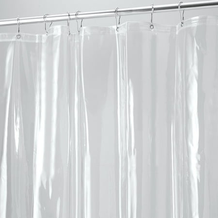 PEVA 3G Bathroom Shower Curtain Liner, Mold and Mildew Resistant, Waterproof Anti-bacterial, Odorless, No Chemical Odor, 12 Metal Eyelet, And Eco-Friendly for Bath, 72” x 72”(Clear (Best Way To Remove Mildew From Shower)