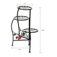 thumbnail image 2 of Veryke 3 Pots Plant Stand, Metal Stand for Multiple Plants, Flower Display Plant Holder Shelf for Indoor and Outdoor, Black, 2 of 8
