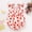 Strawberry 2, variant on ZEHJUHAN Baby Girl's Sleeveless Ruffle Print Bow Strap Romper, Lace Trim Jumpsuit with Snap Closure Pink bow,0-3M