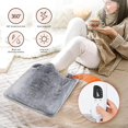 thumbnail image 3 of 40x40 Electric Foot Warmer, Electric Foot Heater with 6 Temperature Levels & 4 Timer, Auto Shut-Off, Washable, Suitable for Women Men (Dark Gray), 3 of 5