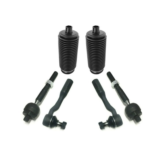 Front Tie Rod Ends Inner Outer and Bellow Boots Steering Left Right 6 Pc Set Fits select: 2000-2002 TOYOTA TUNDRA, 2001-2002 TOYOTA SEQUOIA