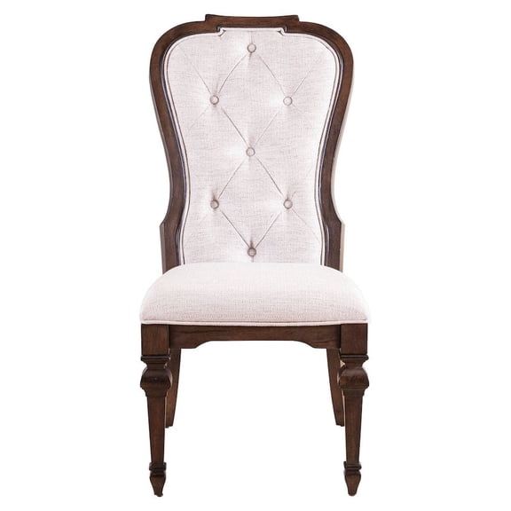 Liberty Furniture Provence Park Upholstered Side Chair (RTA) - Set of 2 - Brown