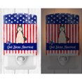 thumbnail image 2 of Caroline's Treasures BB3020CNL Patriotic West Siberian Laika Spitz Ceramic Night Light, 6x4x3", multicolor, 2 of 2