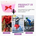 thumbnail image 3 of BEADCEST Plastic Bike Basket Pink Handmade Storage For Scooter 1Pack, 3 of 6