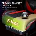 thumbnail image 5 of Gaming Chair, Seenda Video Game Chair with Footrest and Lumbar Support, Ergonomic Computer Chair Height Adjustable with Swivel Seat and Headrest, Red, 5 of 12