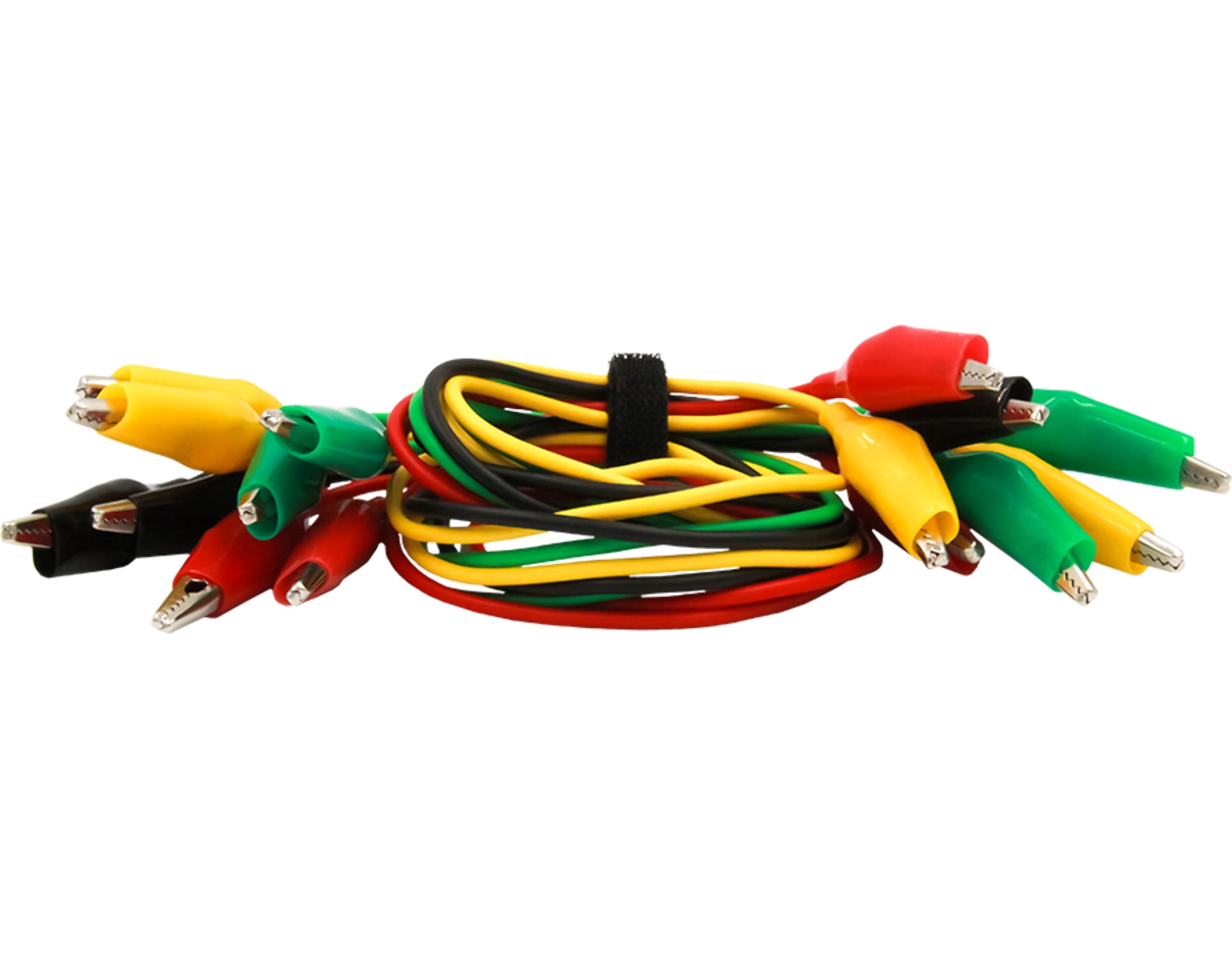 Zebra Instruments , #ZG003 / ZG-003 - Zebra Gators – 8 Piece Medium Size Alligator Lead Set (Heavy Resealable Bag w/Full Color Header Card)