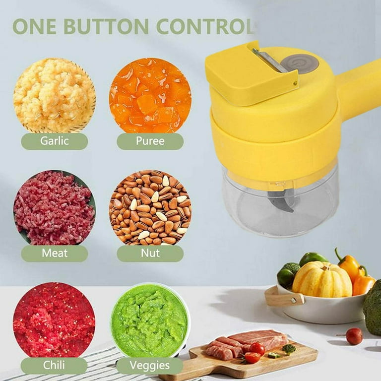 Electric Garlic Chopper, Portable Cordless Mini Food Processor