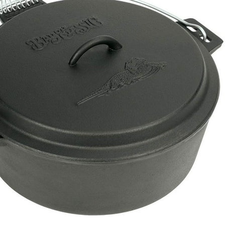 Bayou Classic Seasoned Cast Iron 10 Quart Chicken Fryer Dutch Oven Pot With Lid Walmart Com Walmart Com