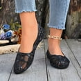thumbnail image 2 of KIJBLAE Women's Mesh Upper Round Toe Ballet Flats, Soft Sole Slip On Casual Moccasin Shoes for Ladies Summer Black 36, 2 of 9