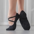 thumbnail image 4 of s de ballet de lona de moda para mujer, zapatos planos de yoga para Black_36 Sunnimix ballet pointe zapato de las mujeres niña, 4 of 8