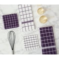 thumbnail image 4 of DII Modern Cotton Combo Windowpane Dishcloths in Eggplant Purple (Set of 6), 4 of 5