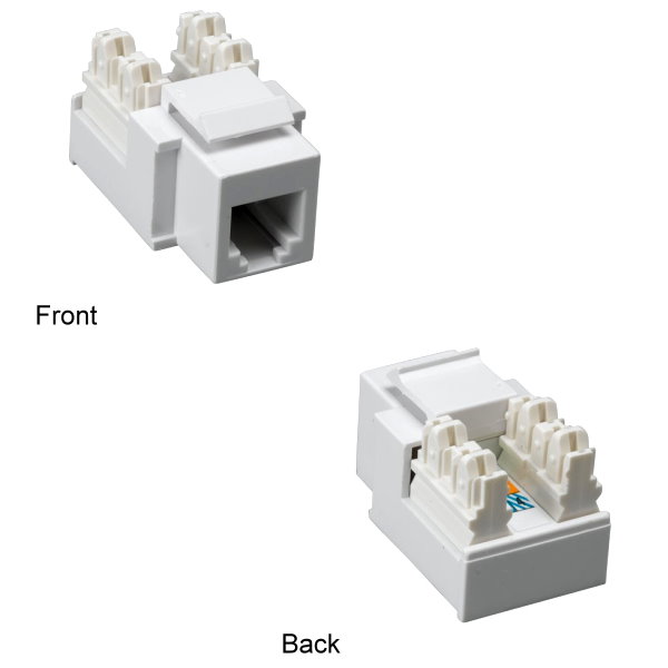 Kentek RJ12 Punch Down Keystone Jack 110 Type Phone Fax Jacks