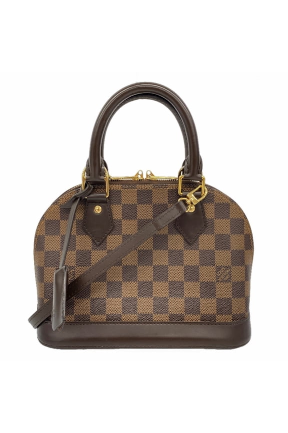 Pre-Owned Louis Vuitton Damier Alma BB Handbag N41221 Ebene 2-Way Bag for Women