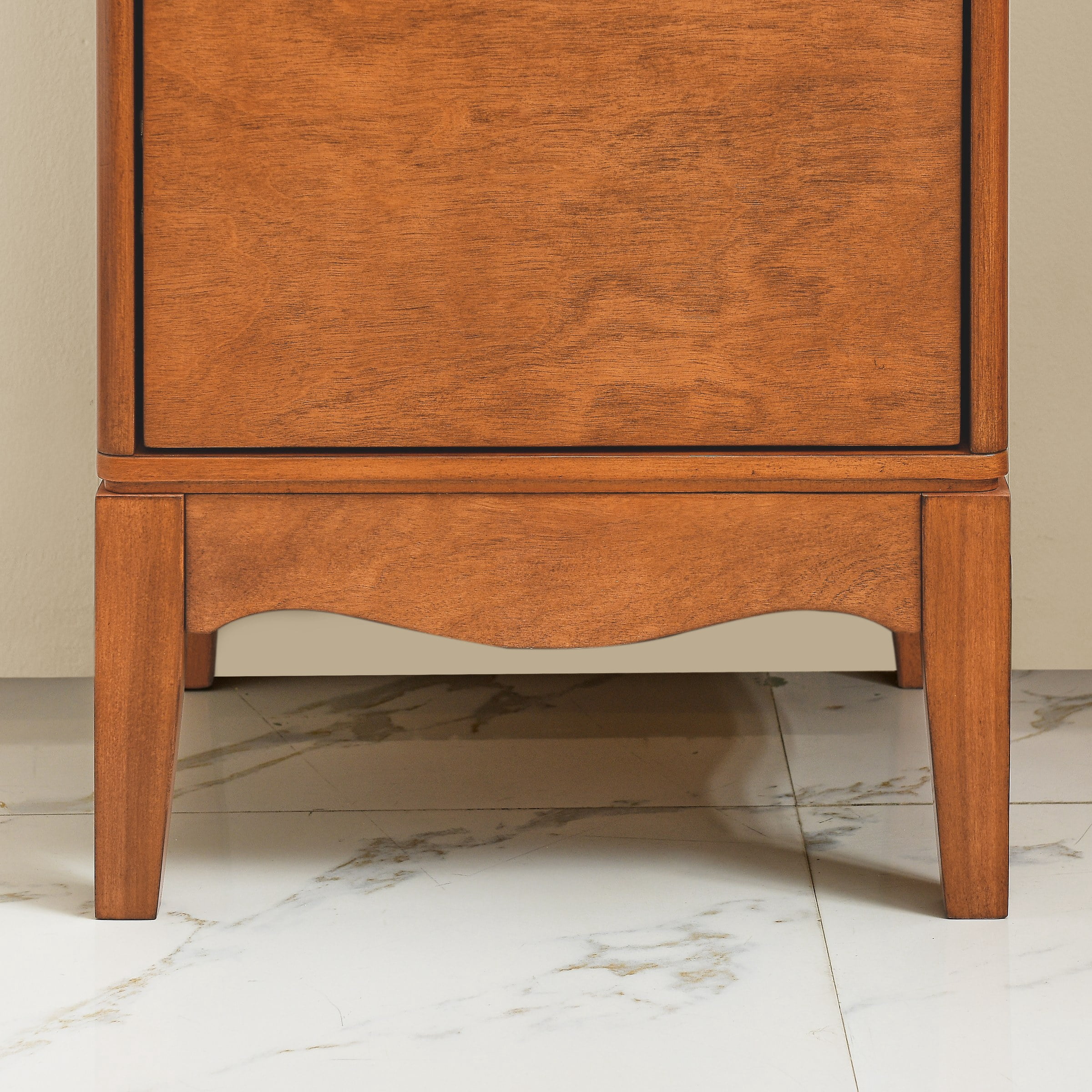 Modern Bathroom Floor Cabinet &Linen cabinet, Narrow Slim Small Storage Cabinet, Antique Brass(14.5"×12.6"×35.7")