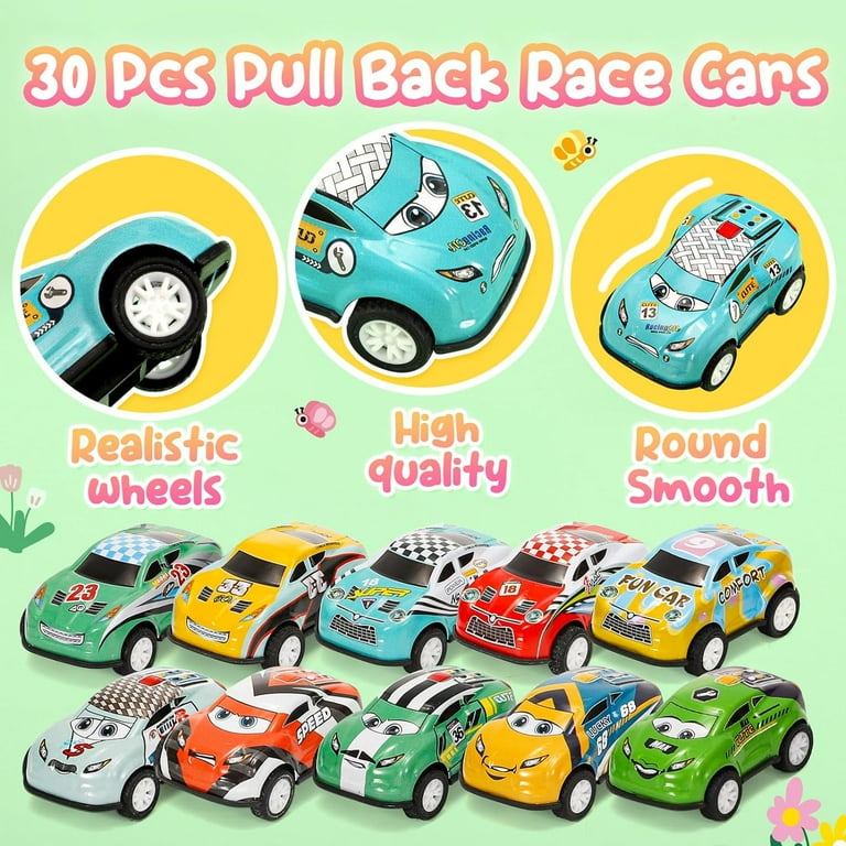 HAOPYOU Voitures De Jouet Bébé Voitures Jouets Pour Bébés Pull And Go Toy Car Jouet éducatif Lot