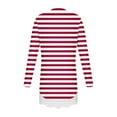 thumbnail image 6 of NAISIBABY Girls Tops with Lace Hem, Fashion Striped Crewneck Long Sleeve Kids Casual Fall T Shirts Red 10T, 6 of 6