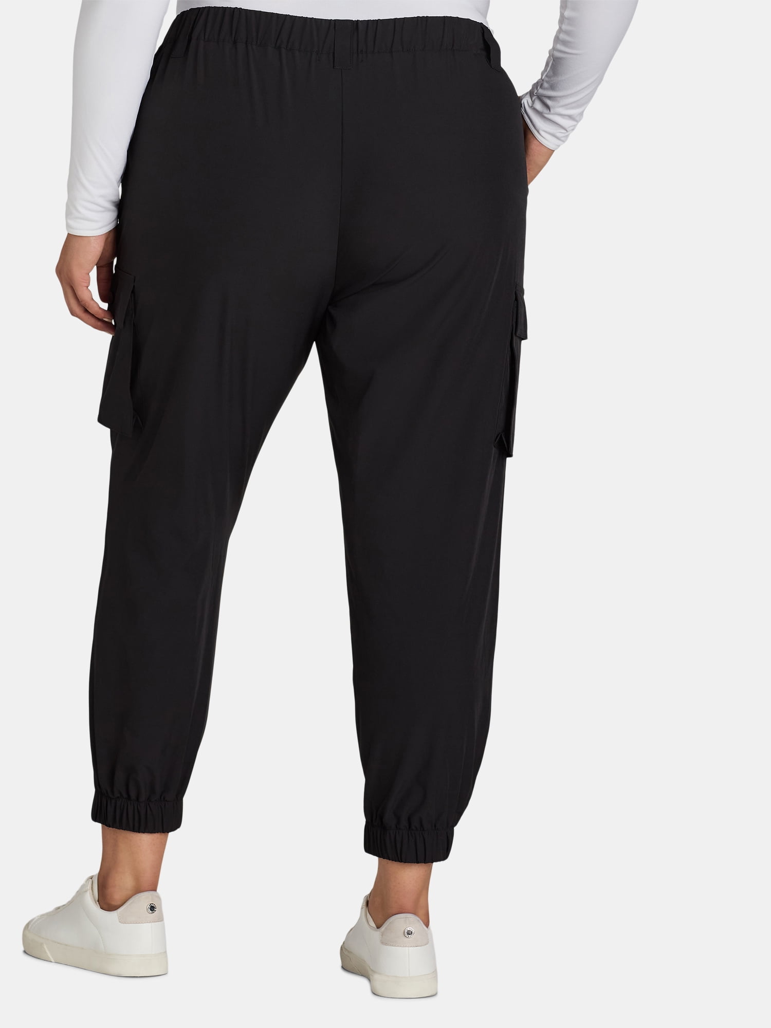 Feathers Women's and Women's Plus Cargo Pocket Joggers, Sizes S-3X
