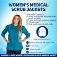 thumbnail image 3 of M&M SCRUBS Medical Scrub Jacket G102 (Teal, X-Large), 3 of 7