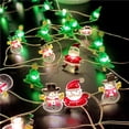 thumbnail image 3 of Billuyoard Decoraciones navideñas Muñeco de nieve Papá Noel Cabeza de venado Led de alambre de cobre para el árbol de Kits de decoración para fiestas No.6 Billuyoard HA043815-06, 3 of 4