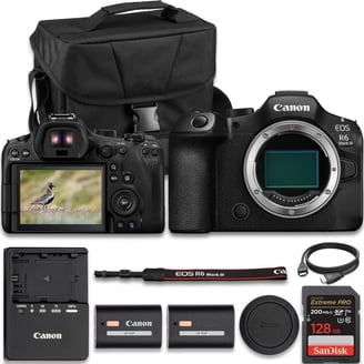 Canon EOS R6 Camera, 4K Video, Full-Frame CMOS, DIGIC X, Dual SD
