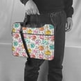 thumbnail image 5 of Lsque Skull and Flowers Pattern Laptop Bag – Portable & Slim Single-Shoulder Computer Case with Adjustable Strap, Protective, Lightweight for 13”/14”/15.6” Laptops, 5 of 8