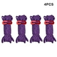 thumbnail image 4 of QualitChoice 4X Corde de Corde Réfléchissante Corde de Corde de Haute Résistance Finition Fine Multicolore Fournitures de Camping Universelle Pourpre 1 Pc, 4 of 6