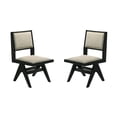 thumbnail image 5 of LSI Contemporary Dining Chairs Black Wood Frame with Light Gray Fabric, 5 of 8
