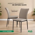 thumbnail image 3 of Comedor 6 Sillas Modelo Vita Estilo Madera Moderno Elegante beige 7, 3 of 8