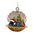 thumbnail image 1 of Adorno colgante de acrílico para árbol de Navidad, colgante para coche, cachorro durmiendo Estilo C, 1 of 9