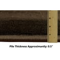 thumbnail image 3 of Handcraft Rugs-Modern Contemporary Living Room Rugs-Abstract Carpet with Round/Oval Swirls Pattern-Shed free Chocolate Brown/Black/Ivory/Beige5x7 feet, 3 of 6