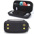 thumbnail image 1 of Shockproof Carrying Case compatible with Nintendo Switch Lite - Durable EVA Hard Shell with Soft Velvet Lining, Holds Console + 15 Game Cards + Accessories, 1 of 8