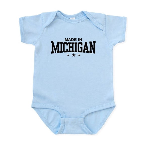 CafePress - Made In Michigan Infant Bodysuit - Baby Light Bodysuit, Size Newborn - 24 Months