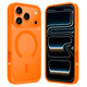 thumbnail image 1 of Funda Transparente con Color NARANJA Compatible con MagSafe para iPhone 17 Pro, Protección Antigolpes Ultrafina, TPU + Silicona Resistente, 1 of 6