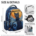 thumbnail image 5 of FKELYI Art Cat Moon Print 17 Inch Kids Backpack for Elementary Student Schoolbag for Boys Girls Bookbag School Backpacks Casual Daypack Travel Rucksack with Multi-Pockets, 5 of 6
