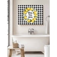 thumbnail image 6 of Farmhouse Lemon Wall Art for Living Room,Canvas Picture Wall Decor for Bathroom Bedroom,Bless Home Summer Black Buffalo Plaid Painting Artwork for Office Kitchen Hallway Dining Room Decor 12"x16", 6 of 8