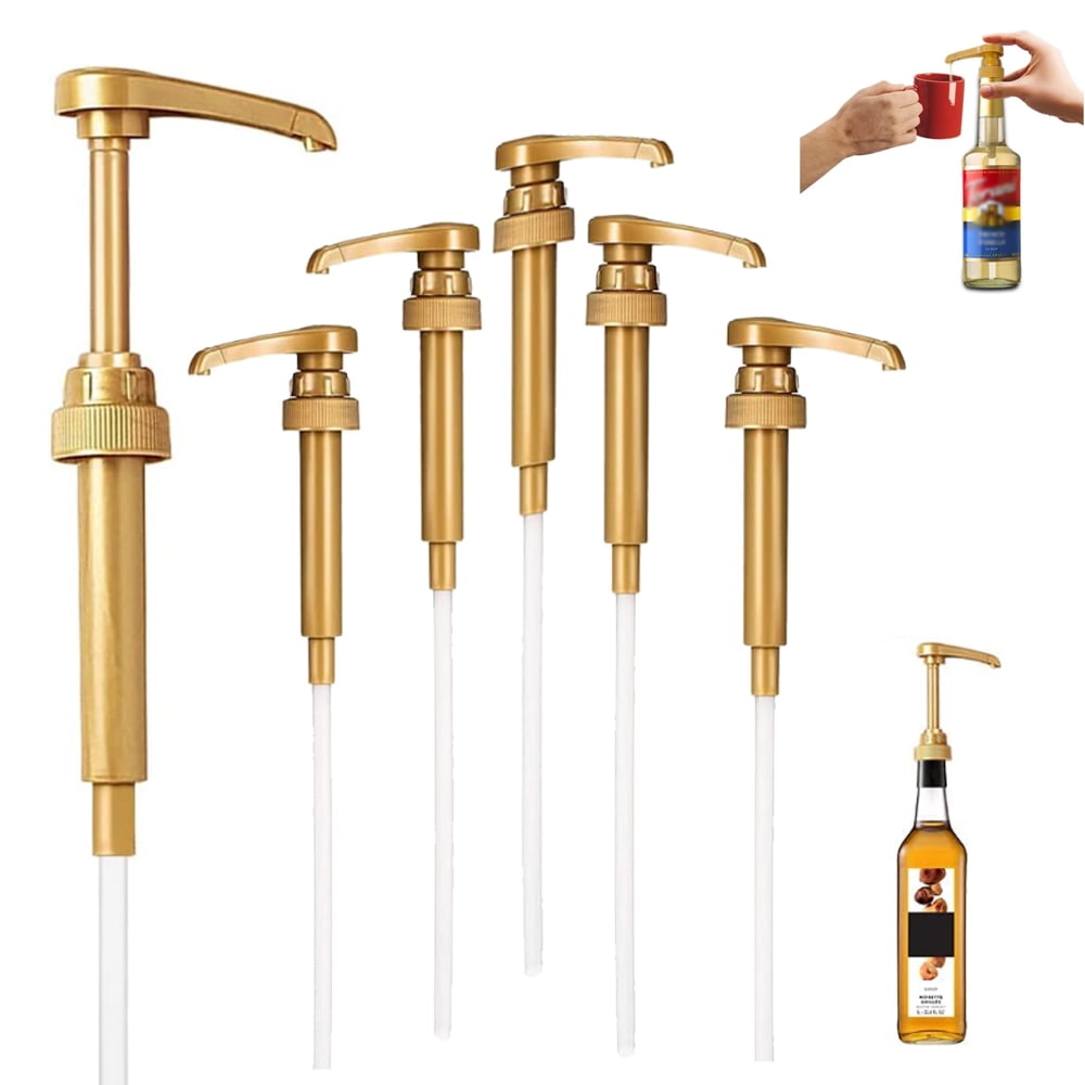 6Pcs 750ml Coffee Syrup Dispenser MultiFunction Honey Sauce Ketchup