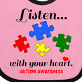 thumbnail image 4 of Inktastic Autism Awareness Boys or Girls Baby Bib, 4 of 4