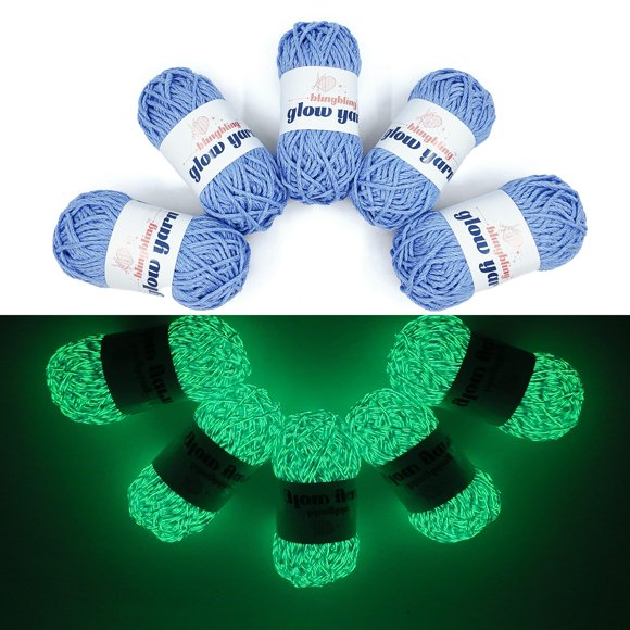 Paquete de 5 hilos Bulingbuling que brillan en la oscuridad, 260 g, 250 m