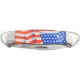thumbnail image 5 of Old Ram Two Blade Trapper Canoe Knife, 2.5 Inches Mirror Polish 3CR13 Steel Blades USA Flag Printed Acrylic Handle, 5 of 5