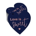 thumbnail image 1 of Inkdotpot Rose Gold Foil Paper Hang Tag Love Is Sweet Wedding Favor Tag 50 Pieces, 1 of 8