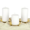 thumbnail image 2 of Koyal Wholesale Gold Pillar Candle Holders Iron Plate, Set of 6, 2 of 5