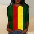 thumbnail image 1 of Xuyuer Black History Shirts Women Black History Month T-Shirt Print Round Neck Casual And Loose Tee Tops African American Shirts, 1 of 5
