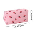 thumbnail image 3 of Beforeyayn Strawberry INS Style Pencil Bag, Adorable strawberry pencil case with large capacity, ideal for teen girls, school backpacks, and organized desk supplies., 3 of 6