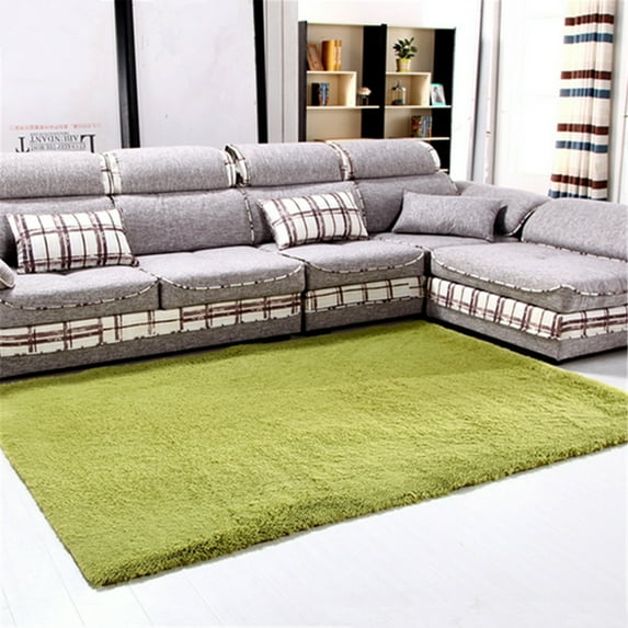 63x47 inch Coffee Modern Soft Fluffy Floor Rug Anti-skid Shag Shaggy Area Rug Bedroom Dining Room Carpet Yoga Mat Child Play Mat