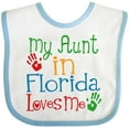 thumbnail image 3 of Inktastic My Aunt in Florida Loves Me Boys or Girls Baby Bib, 3 of 4
