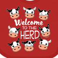 thumbnail image 4 of Inktastic Welcome to the Herd with Cute Black and White Holstein Cows Boys or Girls Baby Bib, 4 of 4