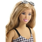 Barbie Fashionistas Doll, Curvy Body Type Wearing Black & White Dress