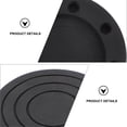 thumbnail image 4 of Miangastore PP Resin Fiber Washing Machine Foot Mats Black 4Set 2.4X2.4X0.4In, 4 of 8